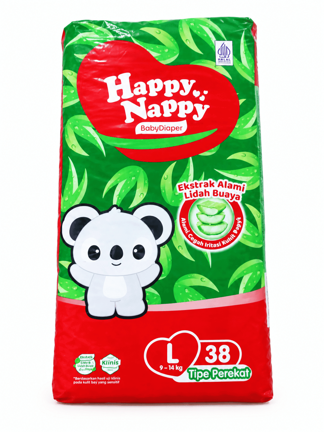 Happy Nappy Baby Diaper L Isi 38 pcs – 1