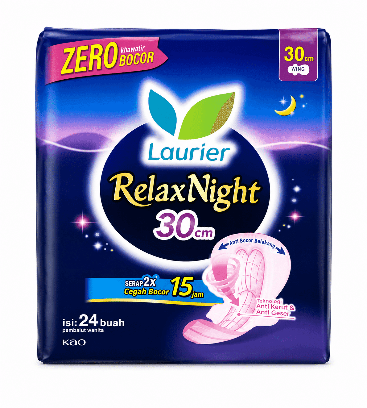 Laurier Relax Night Wing 30 cm 24 pcs – 1