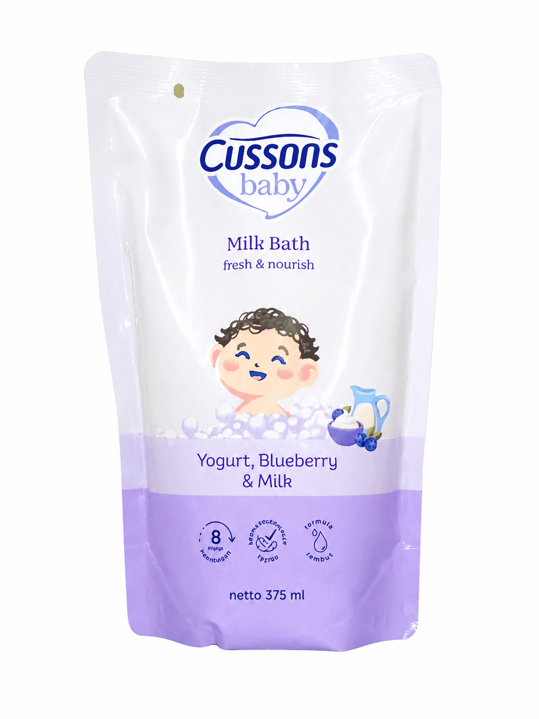 Cussons Baby Milk Bath Fresh & Nourish Refill 375 ml – 1