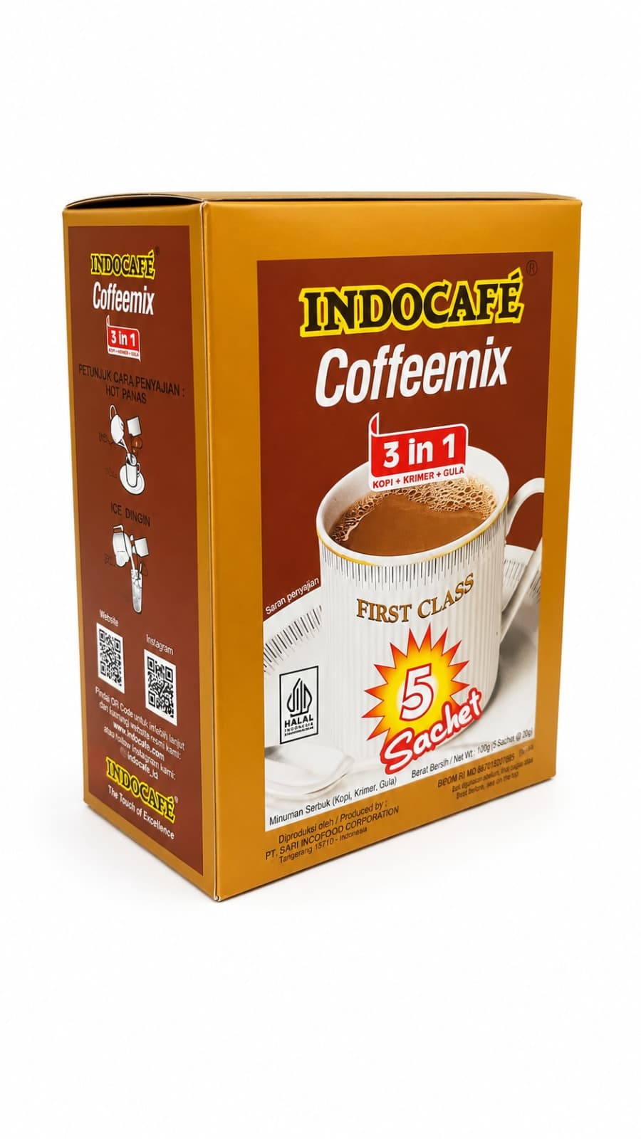 Indocafe Coffee Mix Box 5 Sachet x 20 gr – 1