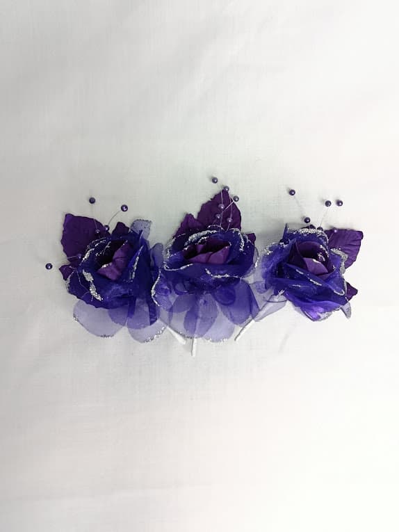 Corsage Bunga Glitter Isi 3 – 1