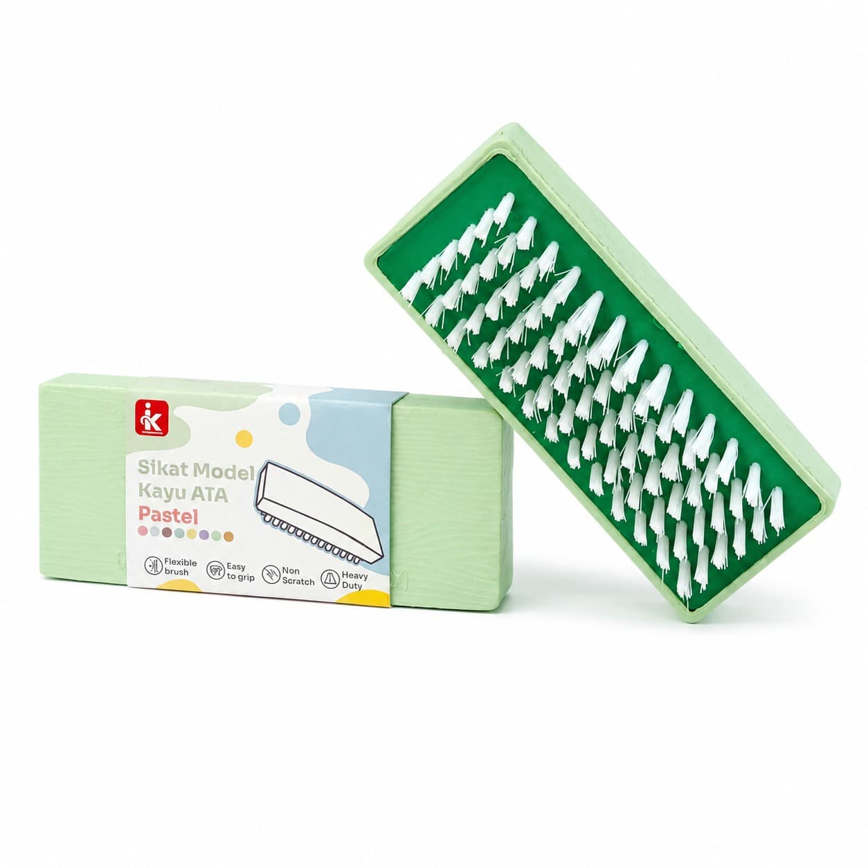 Sikat Model Kayu Warna Pastel Campur – 4