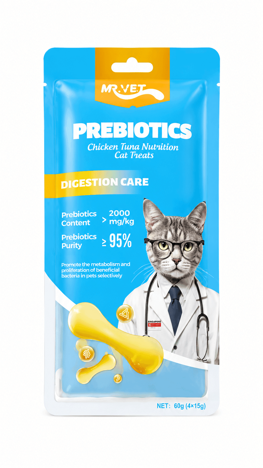 Mr Vet Prebiotik Camilan Kucing 60 gr – 1