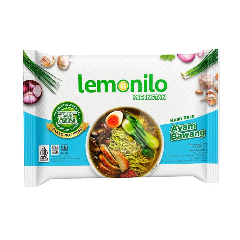Lemonilo Mie Ayam Bawang 60 gr – 1