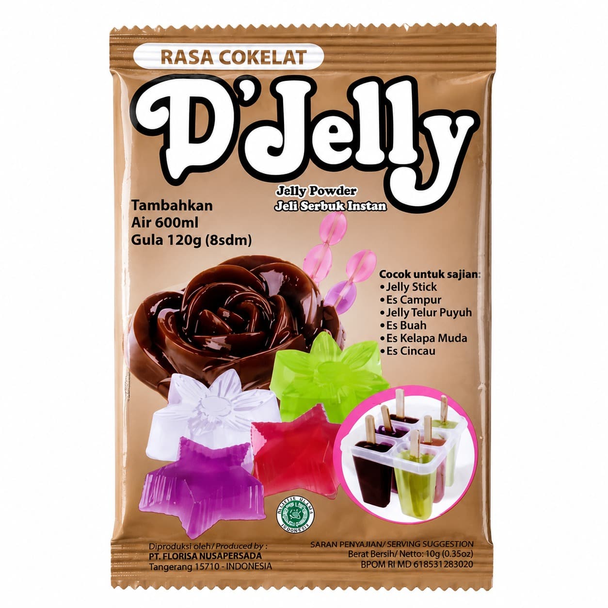 D Jelly Powder Cokelat 10 gr – 1