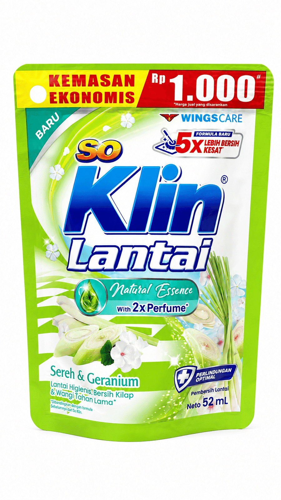 Soklin Pembersih Lantai Sereh Geranium 52 ml – 1
