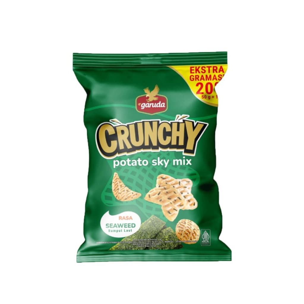 Garuda Crunchy Pot Sky Mix Rumput Laut 50 gr – 1