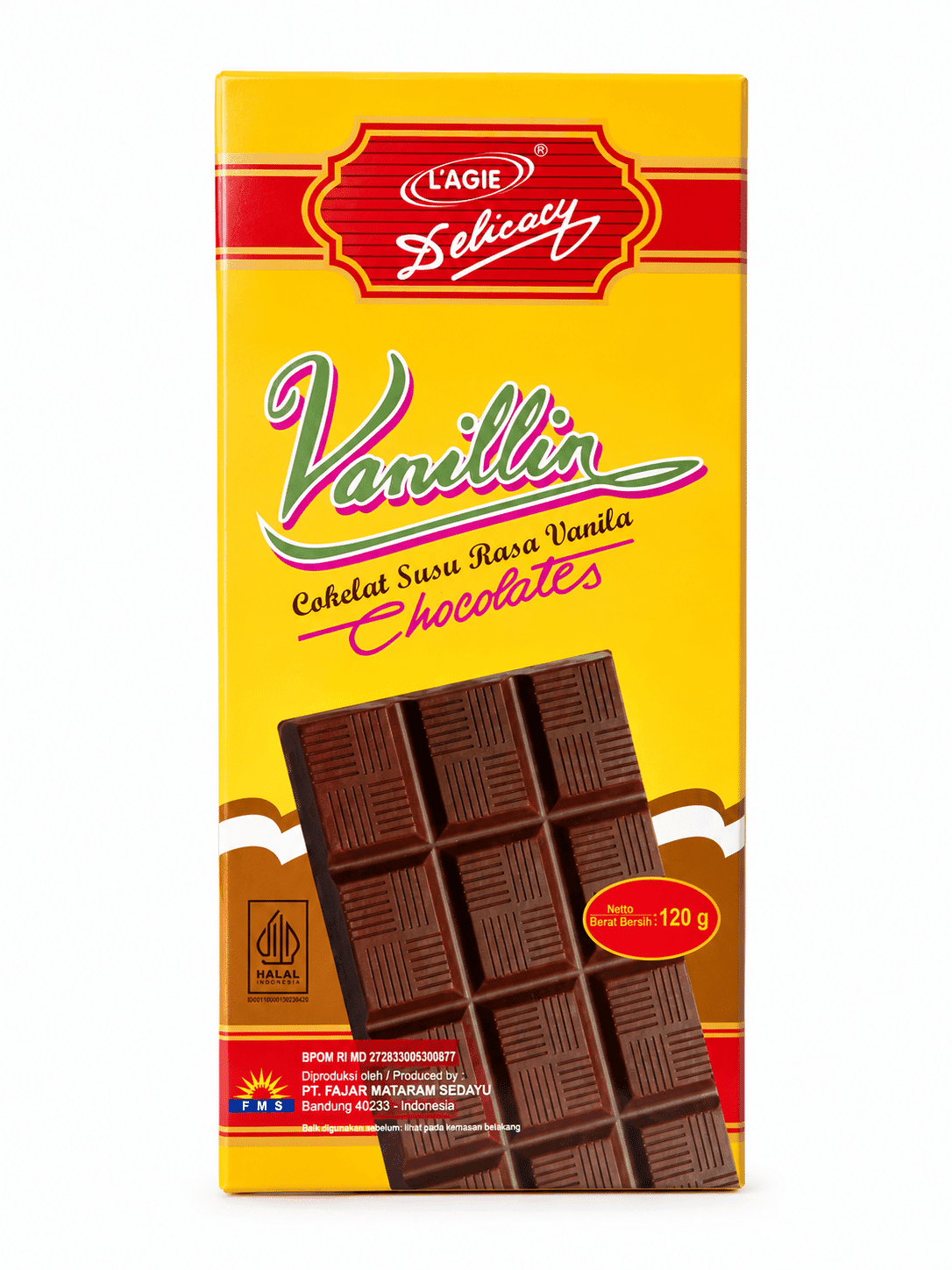 L'Agie Delicacy Cokelat Vanilla 120 gr – 1