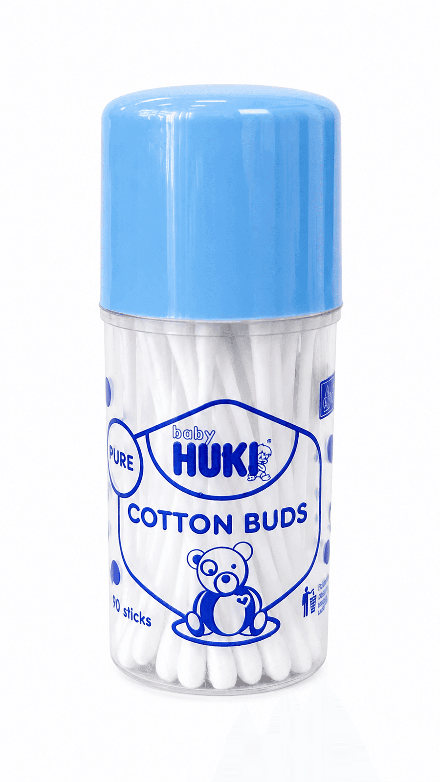 Huki Cotton Bud Pot Ekstra Halus 50 pcs – 1