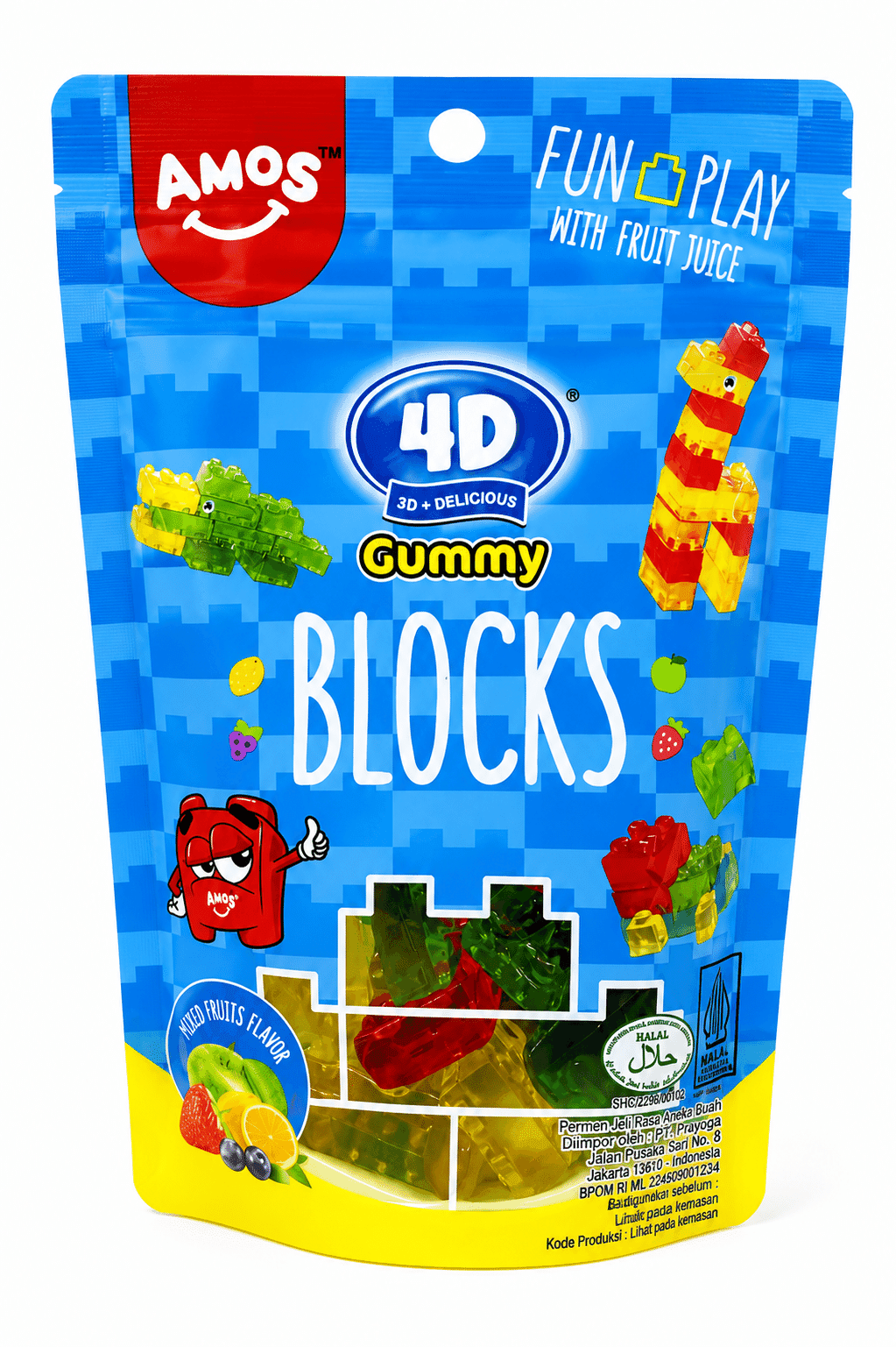 AMS Permen Gummy Blok 4D 72 gr – 1