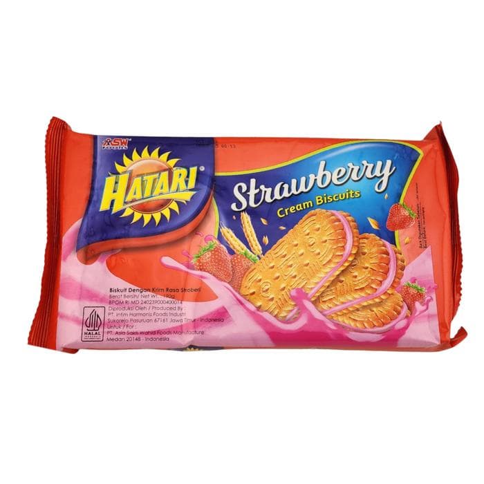 Hatari Biscuit Cream Stroberi 190 gr – 1