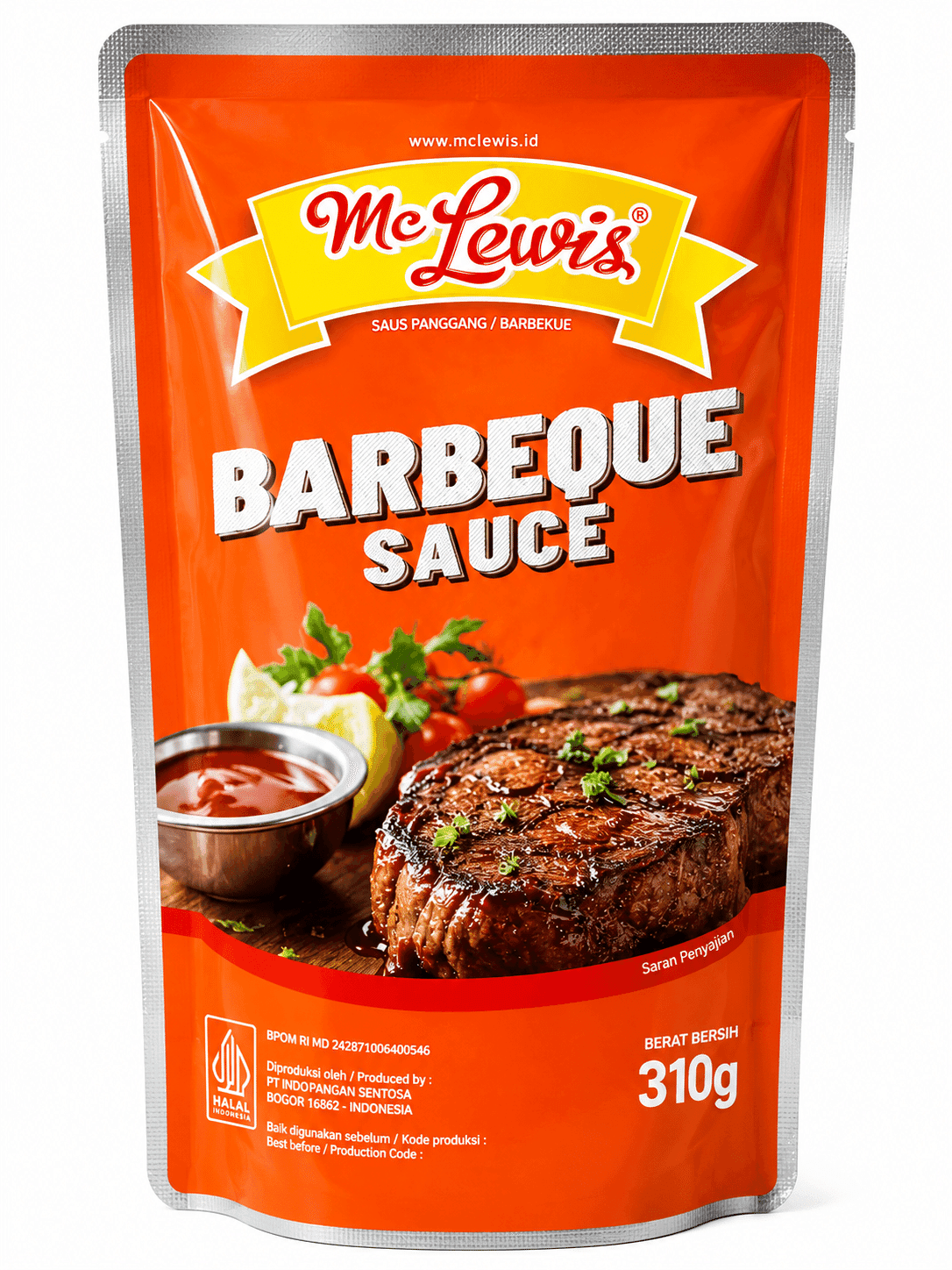 Mc Lewis Saus Barbeque Pouch 310 gr – 1