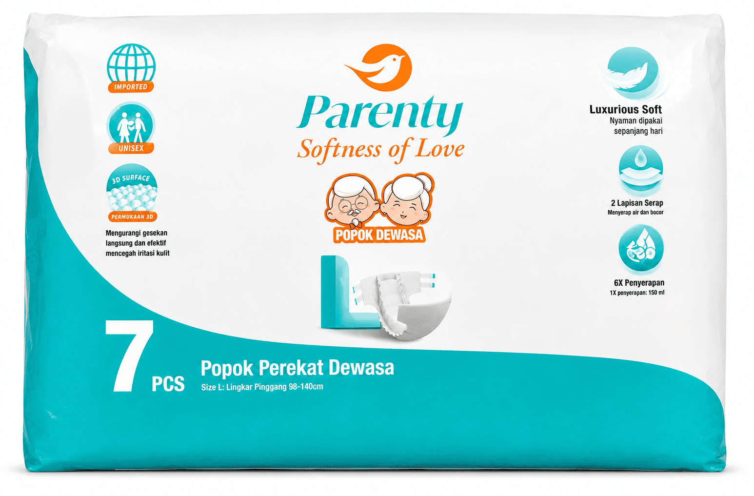 Parenty Popok Dewasa Soft L 7 pcs – 2