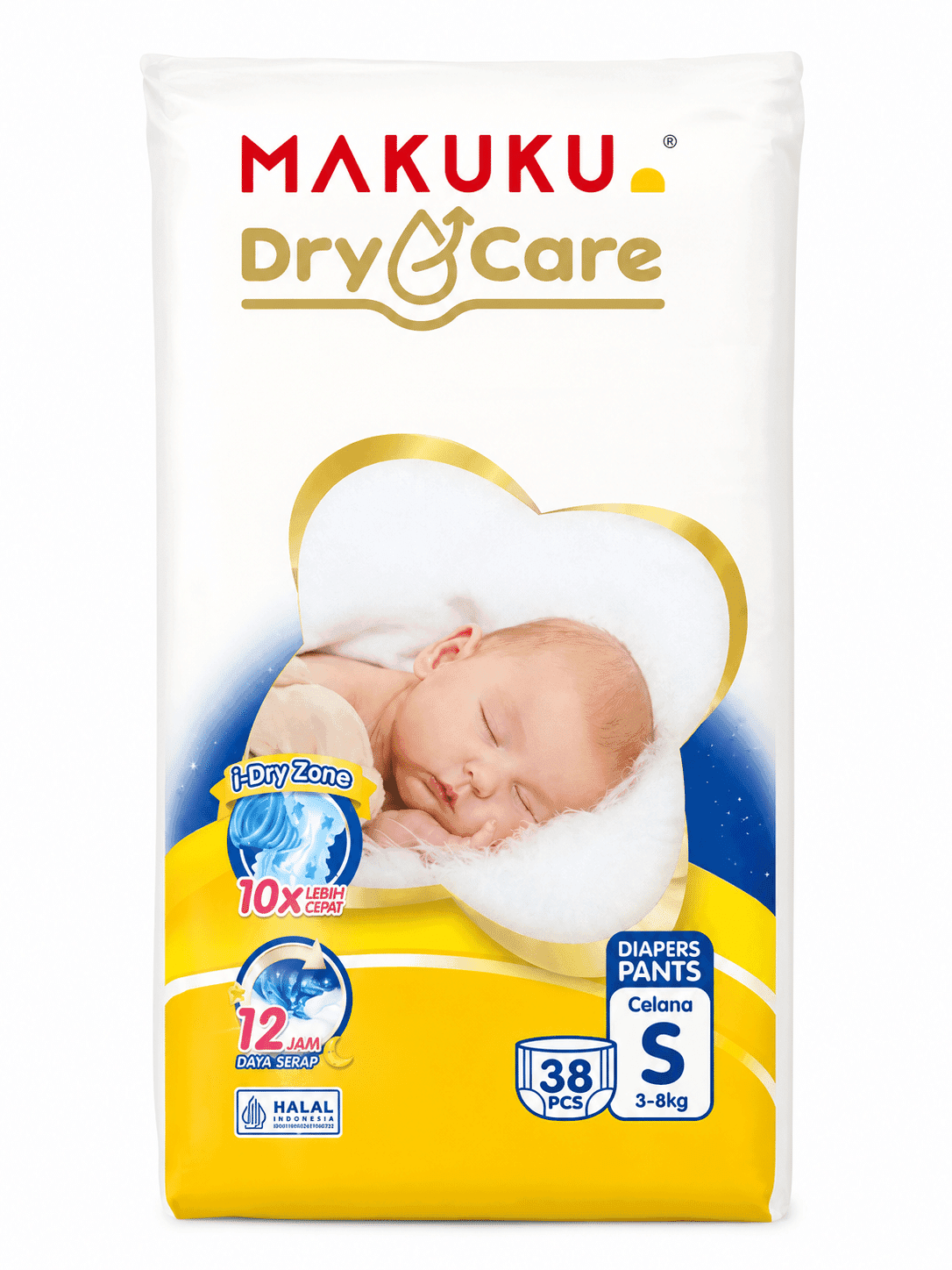 Makuku Air Diapers Dry Care Popok Celana S isi 38 – 1