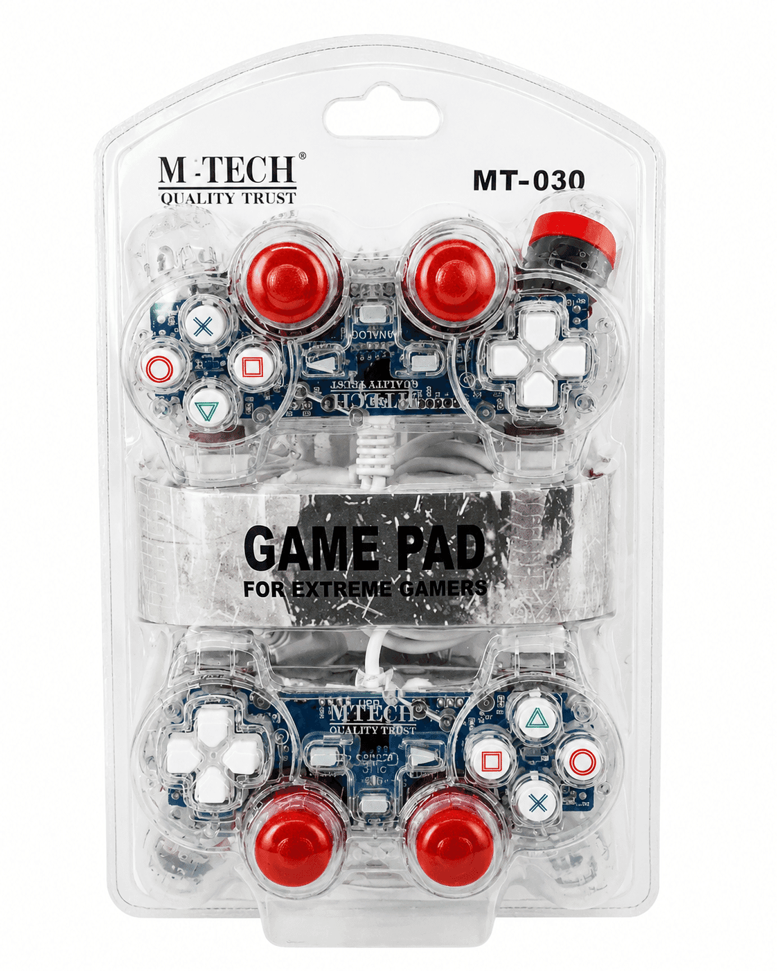 M-Tech Gamepad Double Trans Merah Gpmdgtm – 1