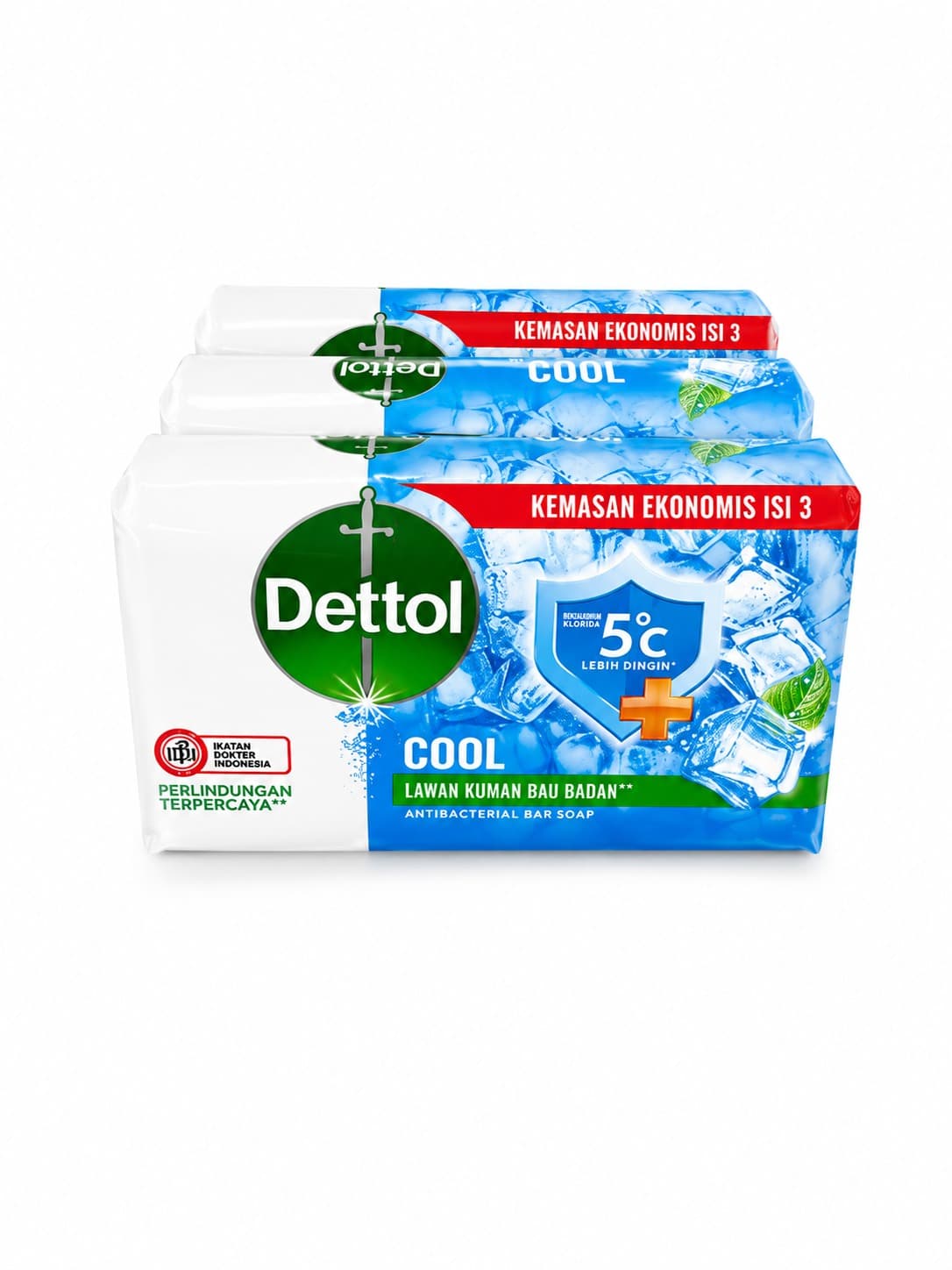 Dettol Sabun Batang Cool Isi 3 x 60 gr – 1