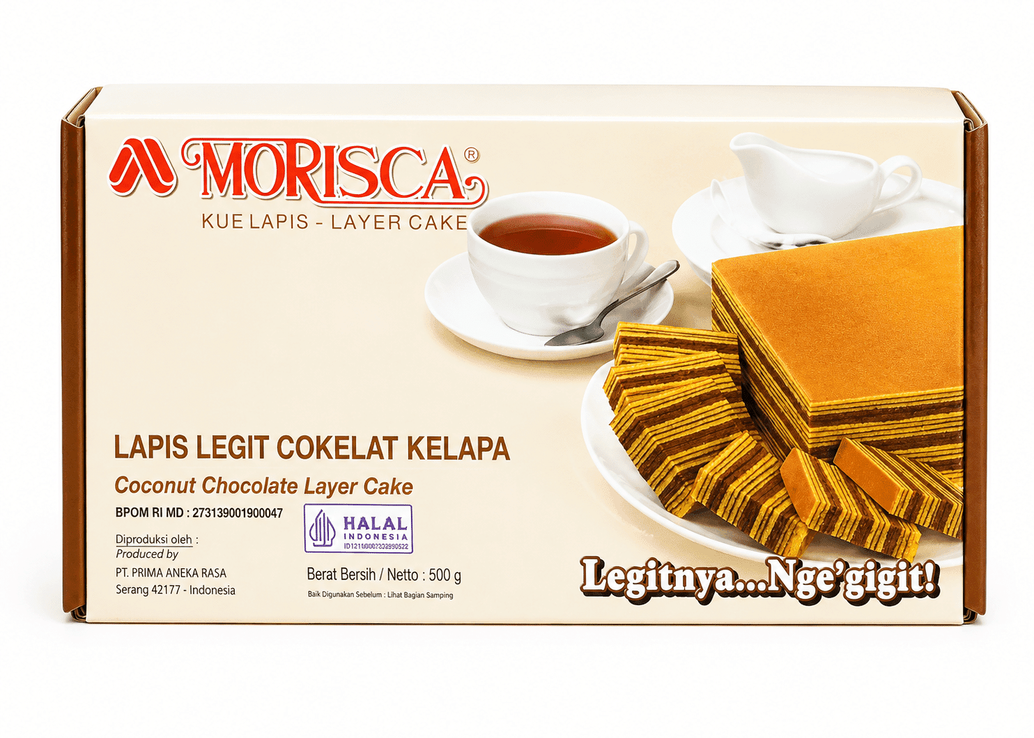Morisca Lapis Coconut Coklat 500 gr – 1