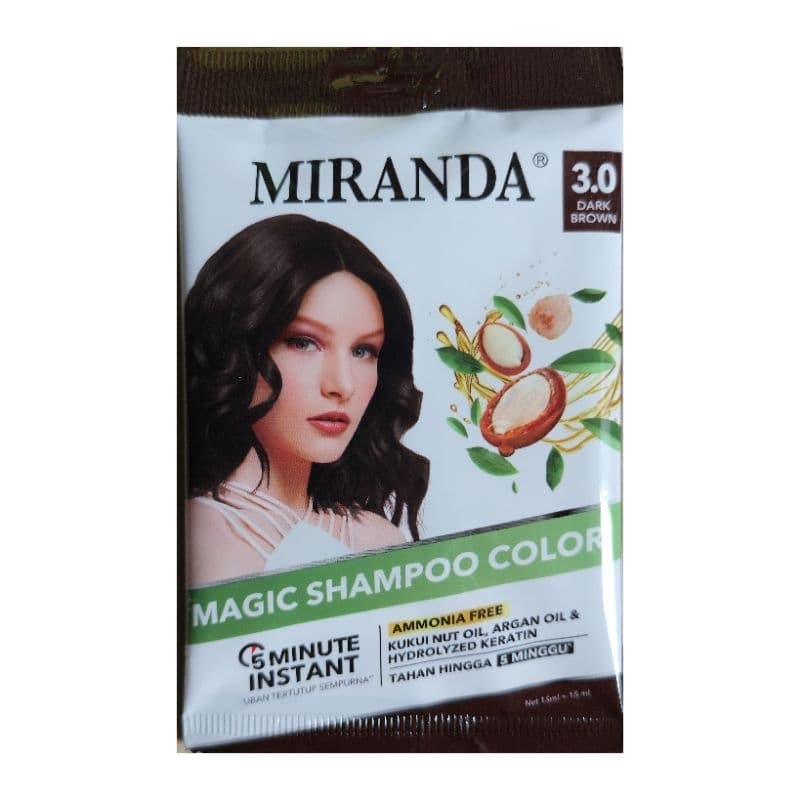 Miranda Shampo Magic Color Cokelat 30 ml – 1