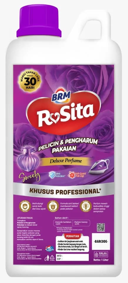 Brm Rosita Pelicin Pewangi Pakaian Sweety Pouch 1000 ml – 1
