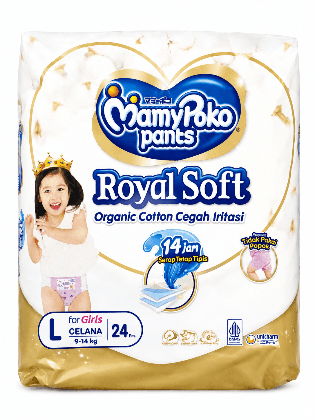 Mamy Poko Pants Royal Soft For Girl L Isi 24 Pcs – 1
