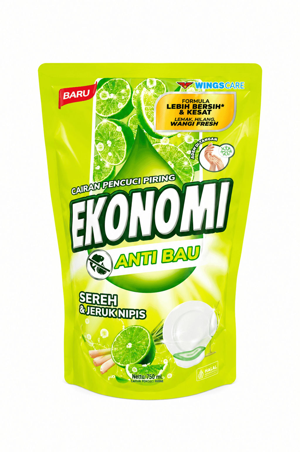 Ekonomi Power Liquid Sereh & Jeruk Nipis Refill Pouch 675 ml – 1