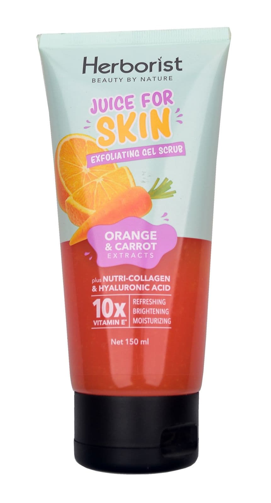 Herborist Juice For Skin Exfoliating Gel Scrub Orange & Wortel 150 ml – 1