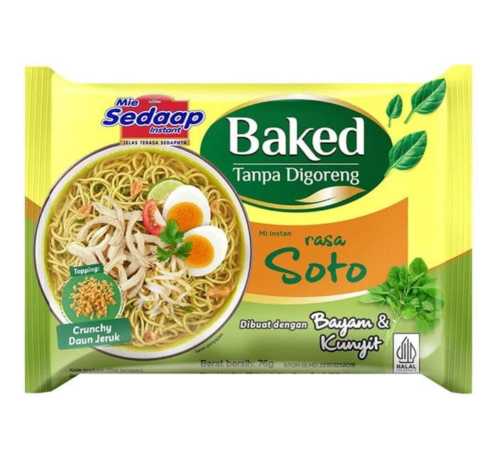Sedaap Mi Baked Kuah Soto 76 gr – 1