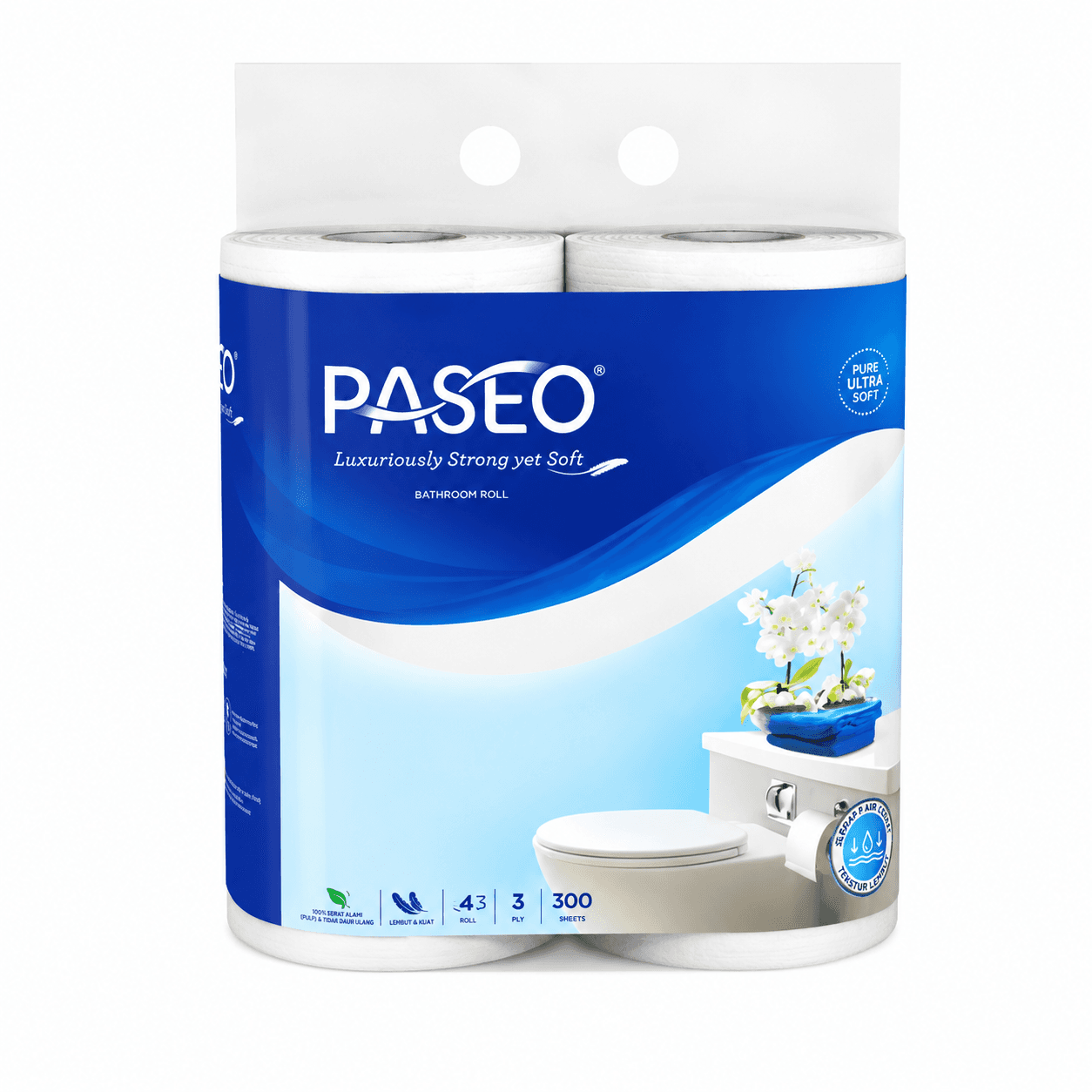 Paseo Tisu Toilet Gulung Elegan Embos 4 Gulung – 1