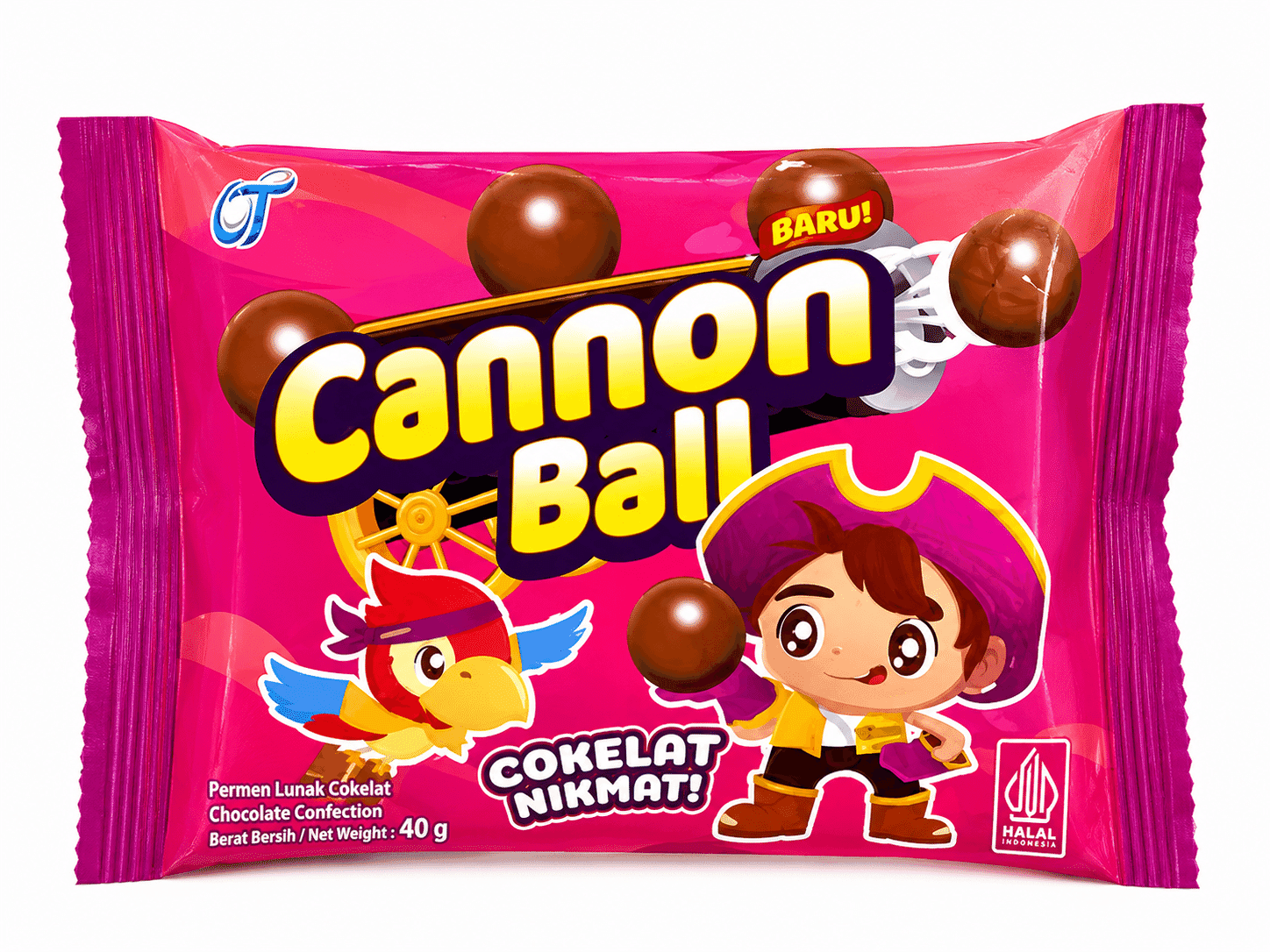 Cannon Ball Cokelat 40 gr – 1