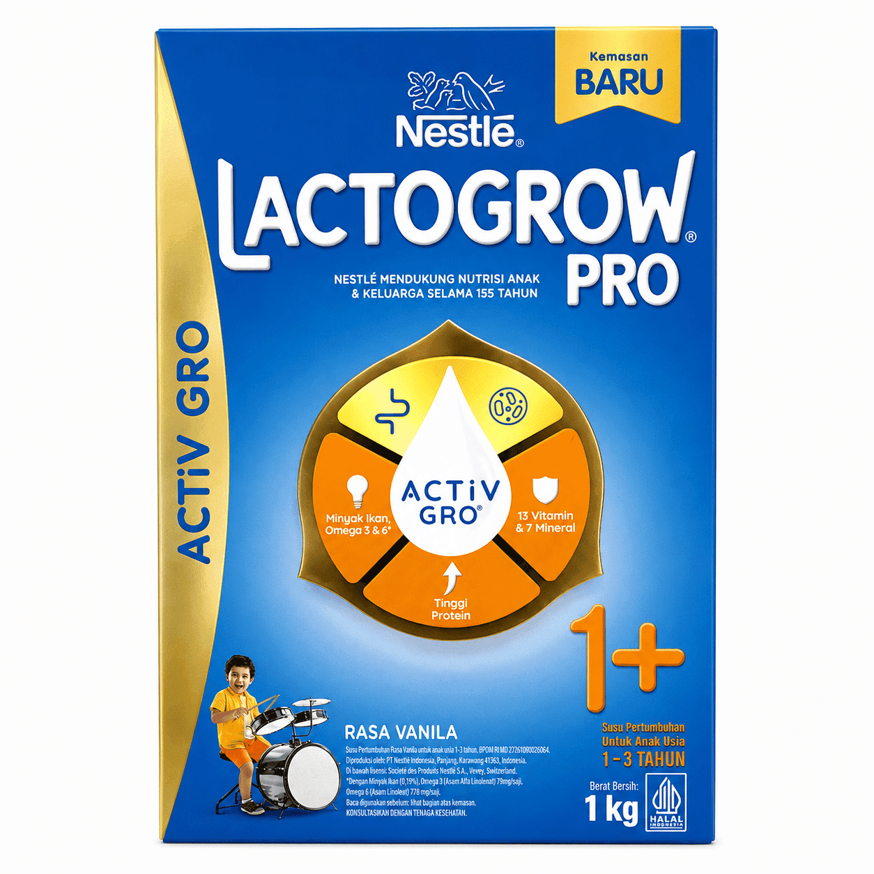 Lactogrow Pro 3+ Vanila 750 Gram – 1