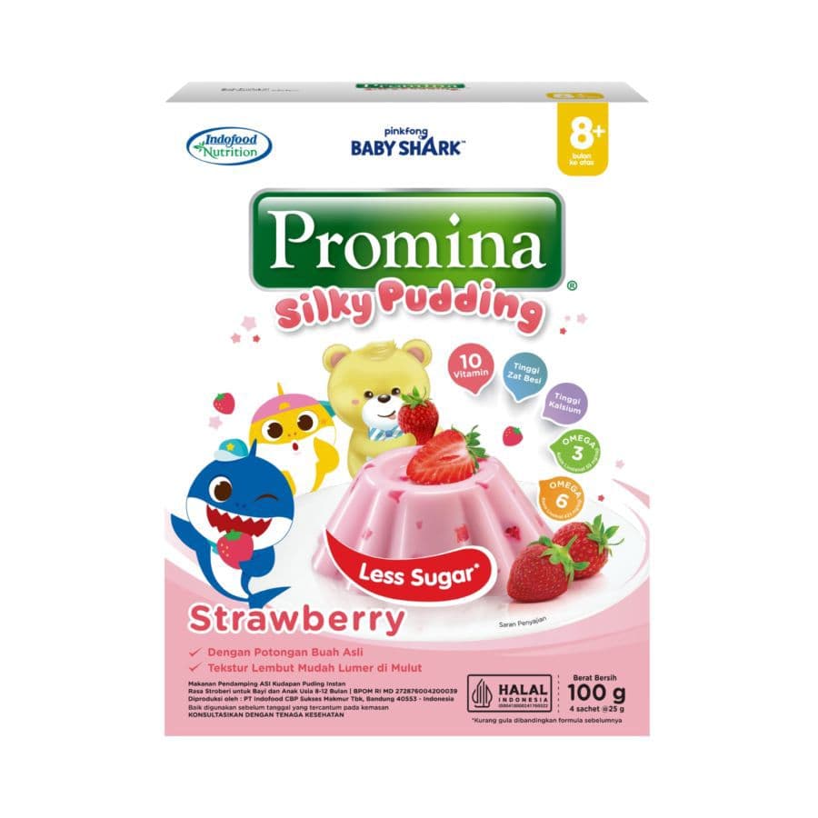 Promina Puding Silky Strawberry 100 gr – 1