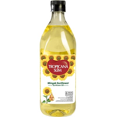Tropicana Slim Minyak Bunga Matahari Botol 946 ml + 54 ml – 1