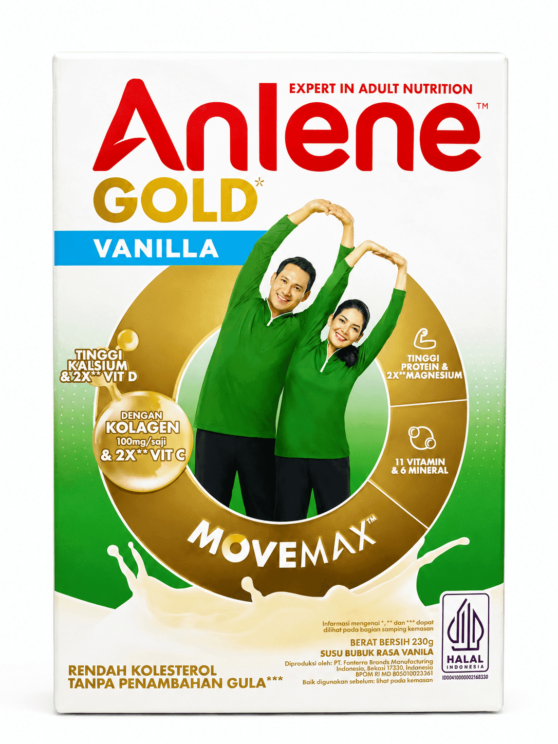 Anlene Gold Vanila 230 gr – 1