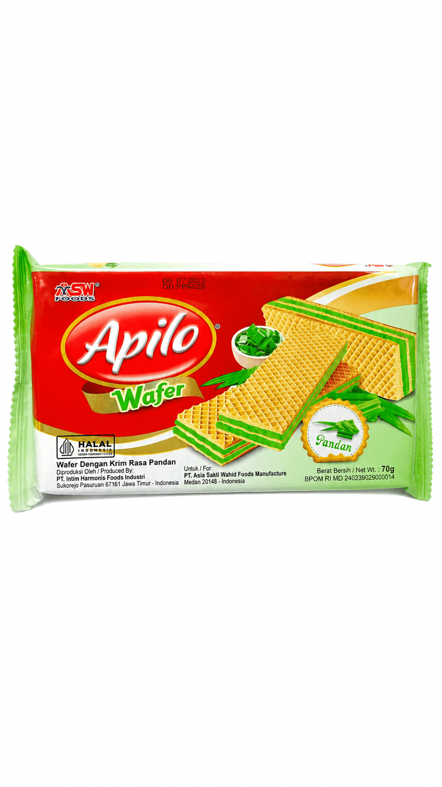 Apilo Wafer Pandan 70 gr – 1