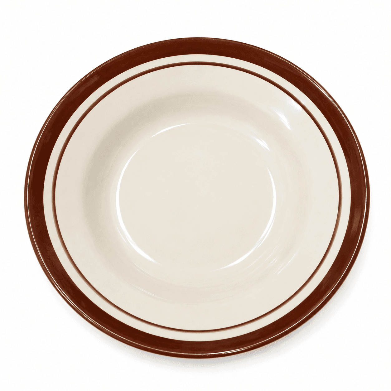 Piring Garis Coklat – 1