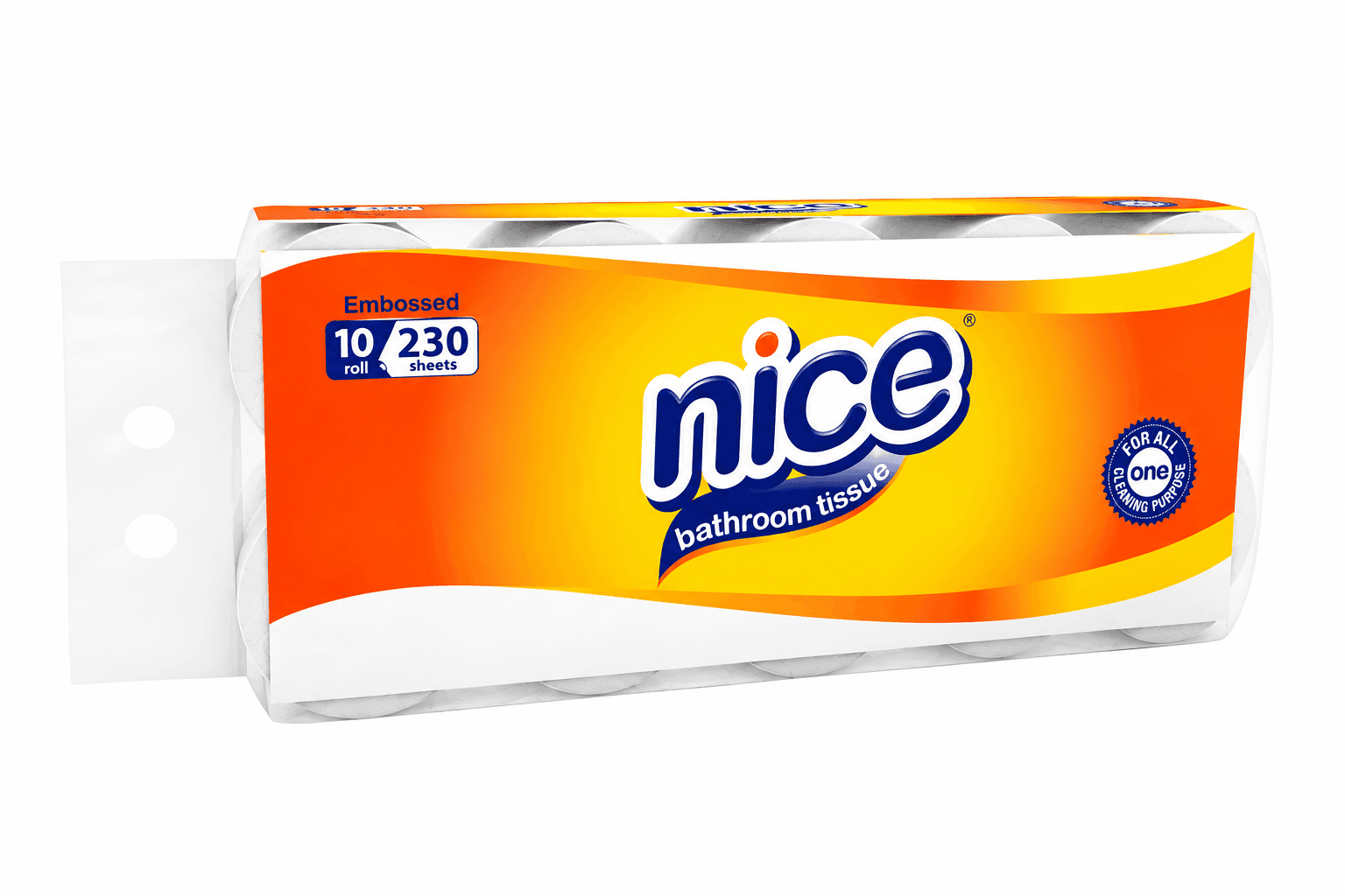 Nice Tissue Toilet Core Emboss 10 Gulung – 1