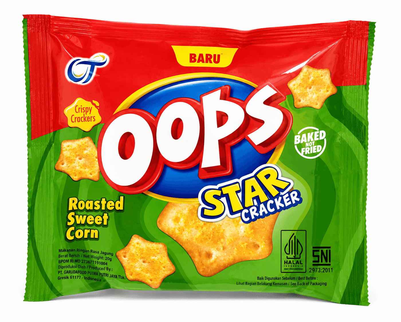 Oops Biskuit Rasa Jagung Bakar manis 10 gr – 1