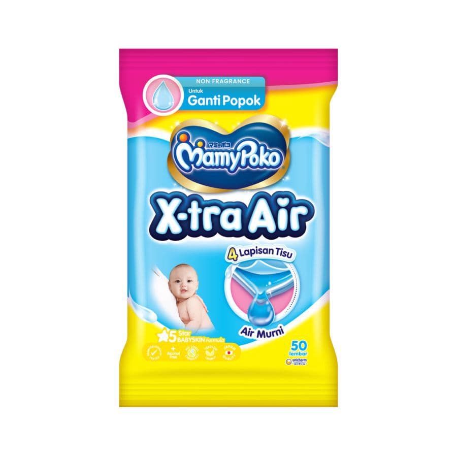 Mamy Poko Tissue Basah Extra Air isi 50 Lembar – 1