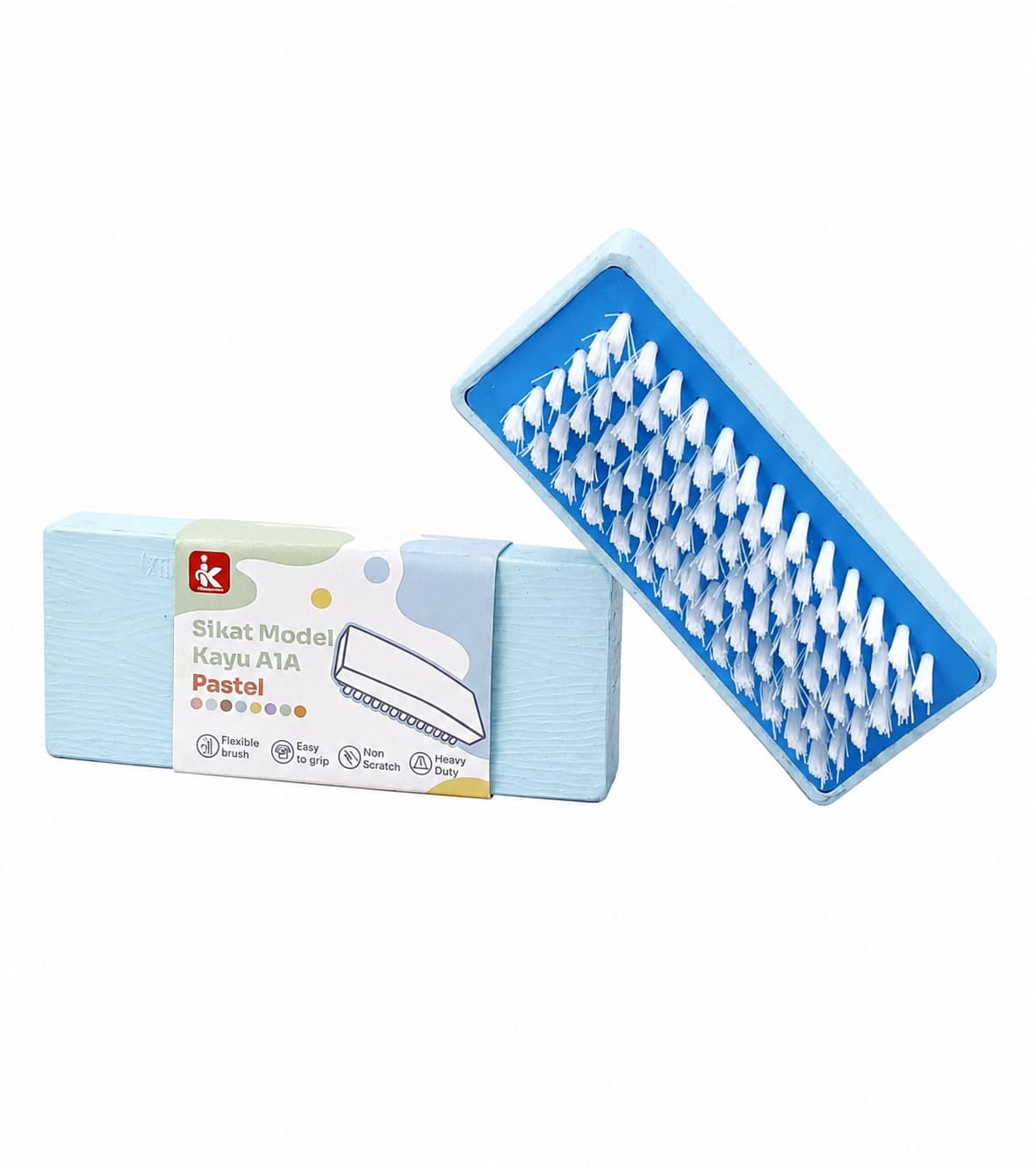 Sikat Model Kayu Warna Pastel Campur – 3