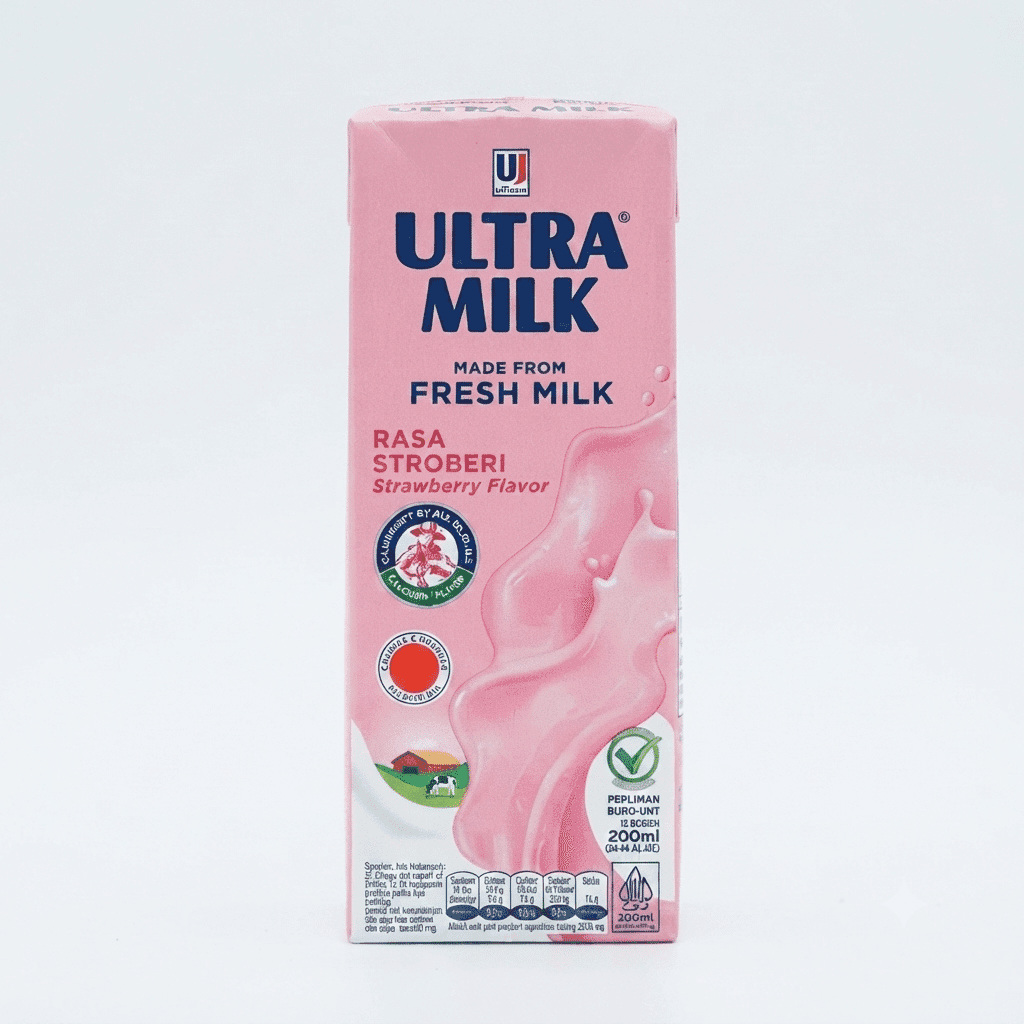Ultra Susu Uht Strawberry 200 ml – 1