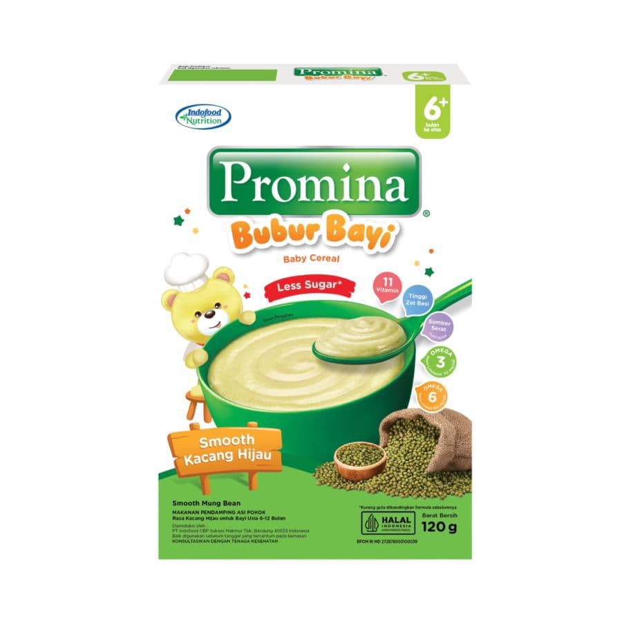 Promina Bubur Bayi Smooth Kacang Hijau 120 gr – 2