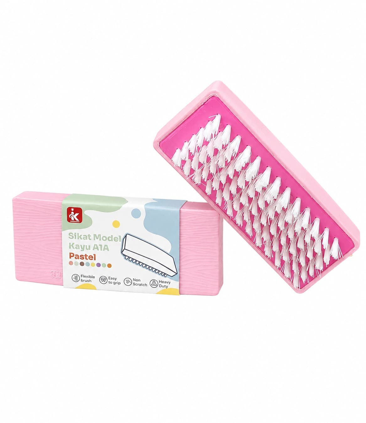 Sikat Model Kayu Warna Pastel Campur – 2
