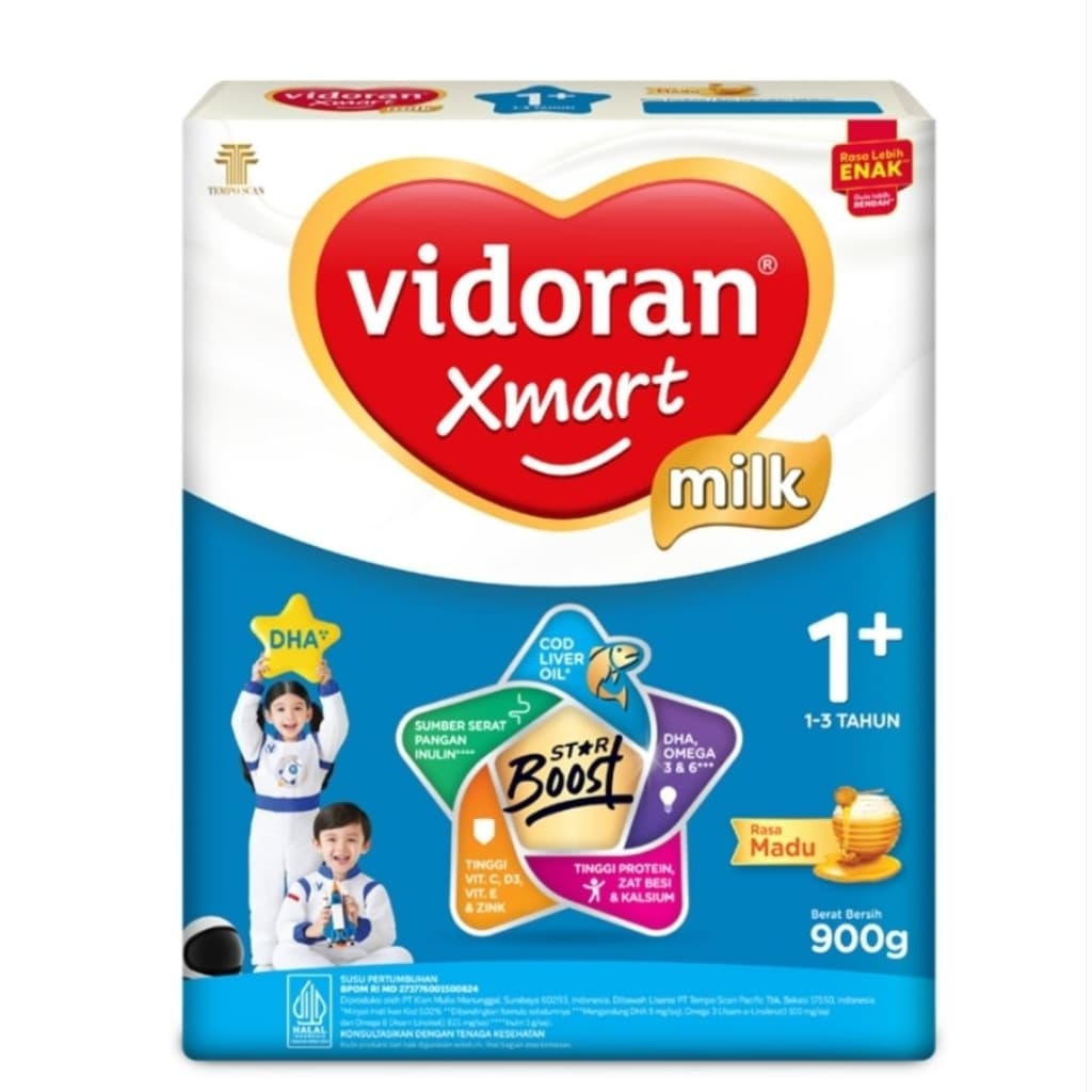 Vidoran Xmart Milk 1+ Madu 900 gr – 1