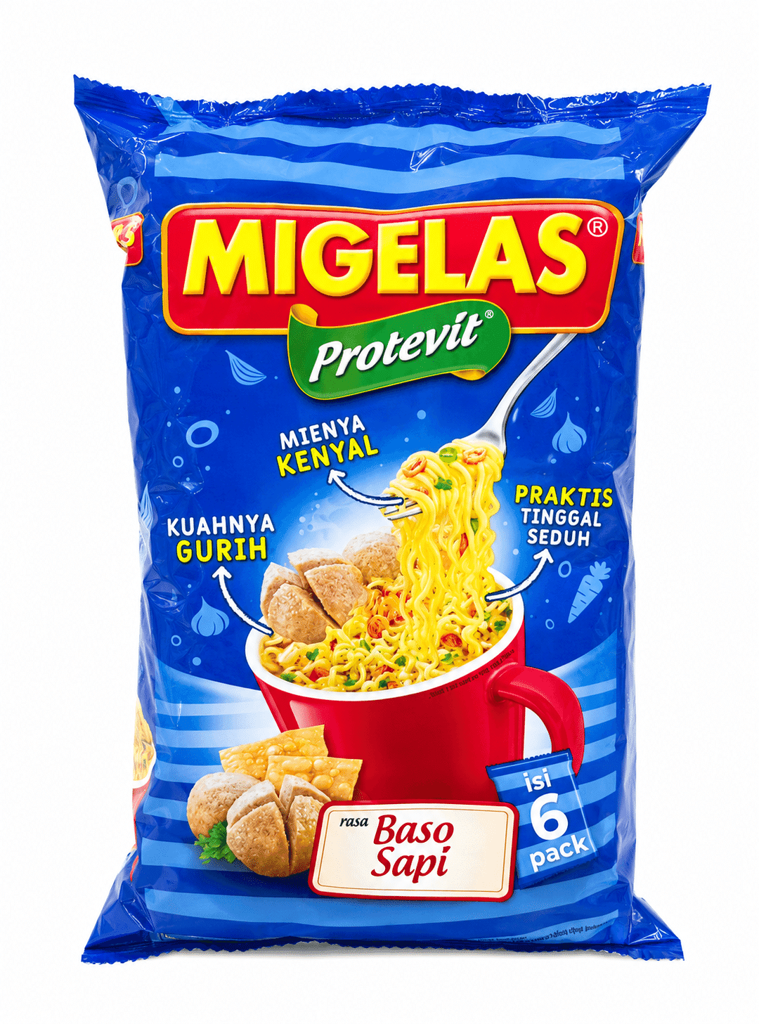 MiGelas Protevit Rasa Bakso Sapi 6 pcs 26 gr – 1