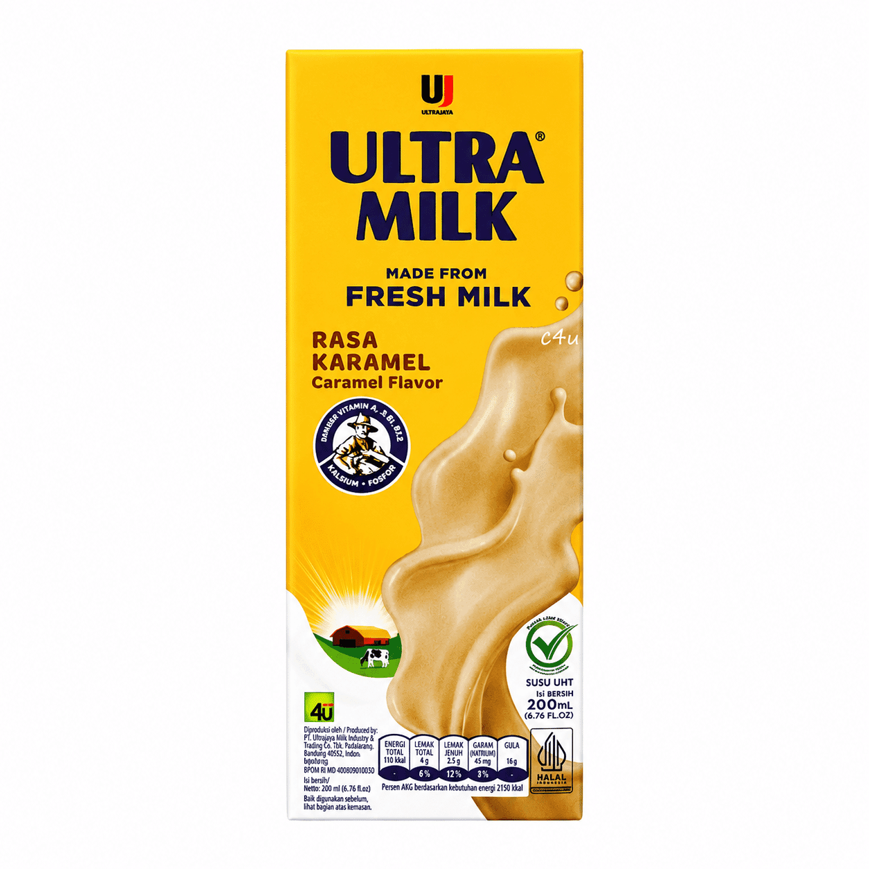 Ultra Susu UHT Rasa Karamel 200 ml – 1