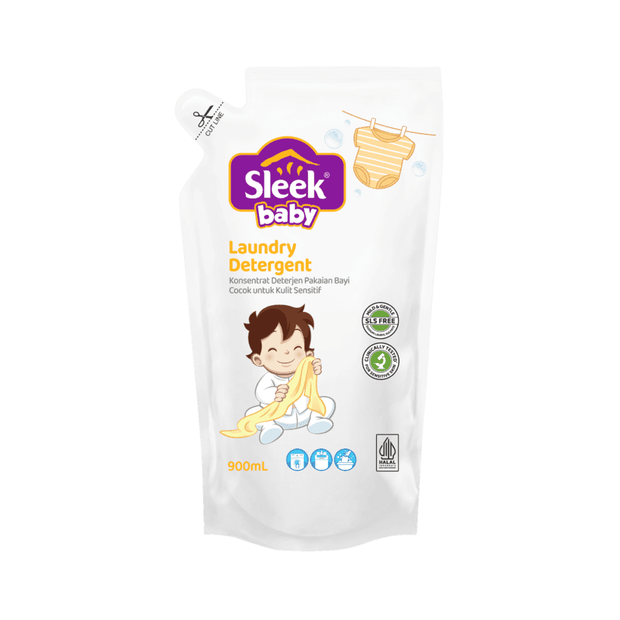 Sleek Baby Deterjen Pakaian Pouch 900 ml – 1