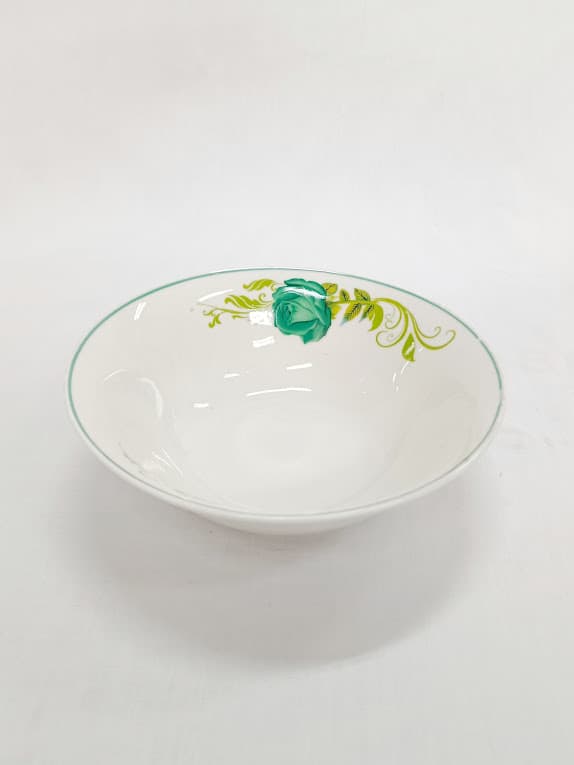 Mangkuk Decal Bundar Rose Green 7 inci Rrg – 1
