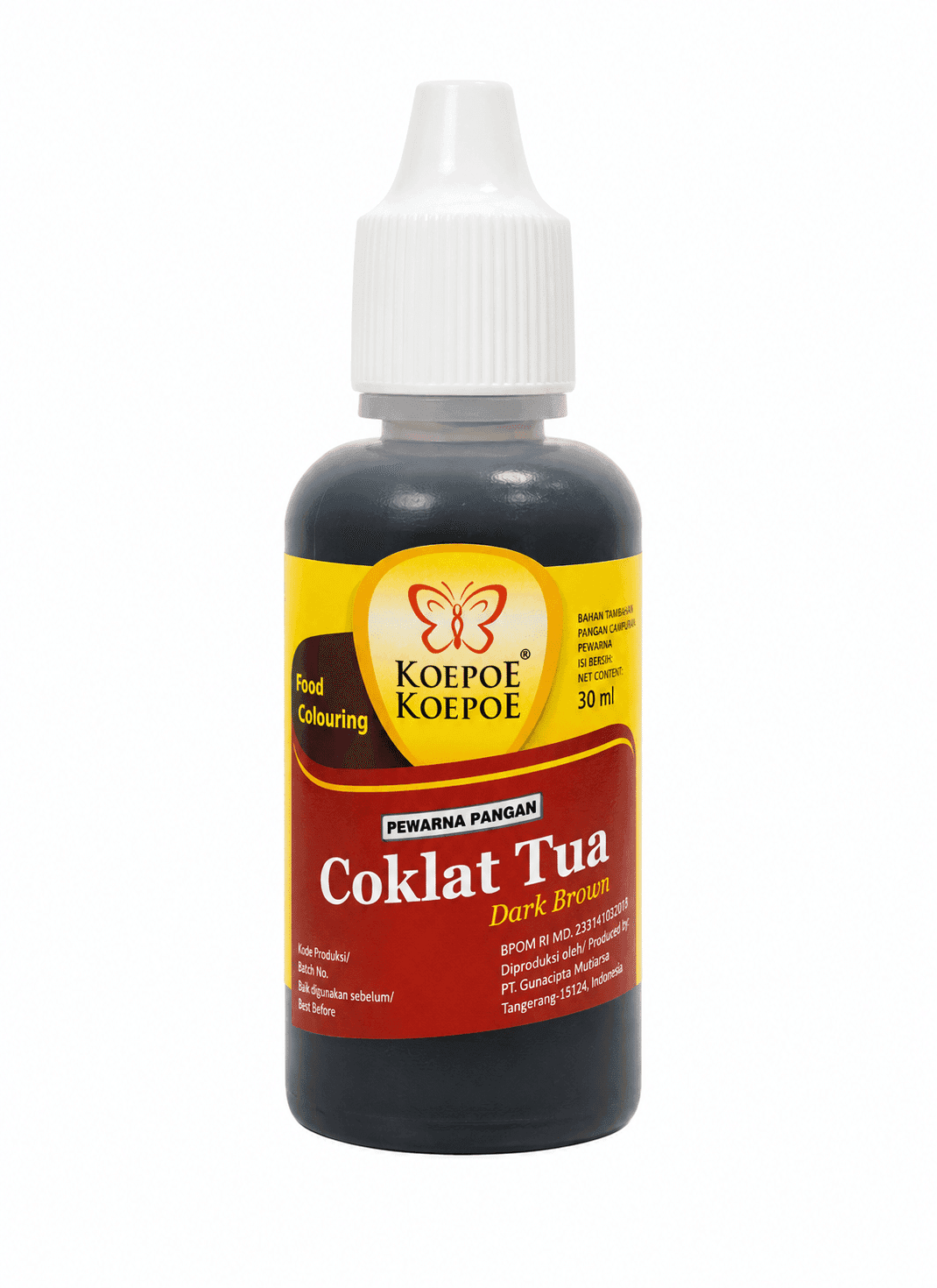 Koepoe Koepoe Pewarna Makanan Coklat Tua 30 ml – 1