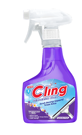 Cling Pembersih Kaca Ungu Botol 440 ml – 1