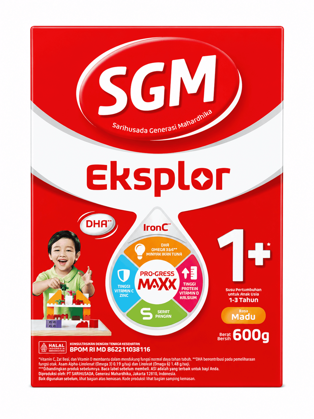 SGM Eksplor Tahap 1+ Madu 600 gram – 1